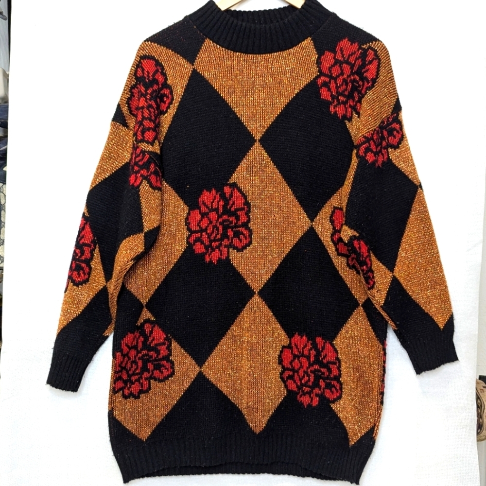 Vintage 80's Oversized Dana Scott Sweater - Picture 1 of 7